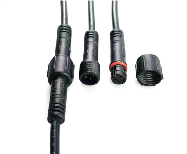 05 poles circular male female waterproof connector,3poles mini connector for LED Lighting