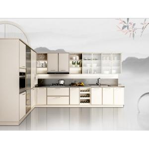 Верхняя часть камня кварца Брауна двери шкафов верхнего сегмента твердая деревянная белая твердая деревянная