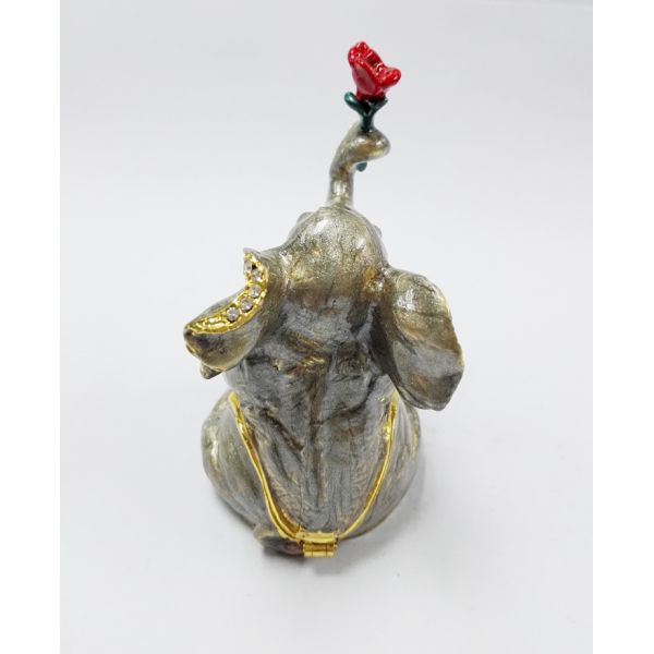 Pewter Golden wedding favors gifts elephant trinket jewelry box