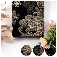 Anchura bordada estampado de plores de Mesh Lace el 135cm del guipur de la tela del cordón