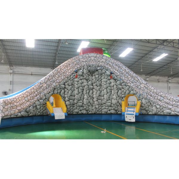 Attraction Commercial Bounce House Water Slide For Children High Safety