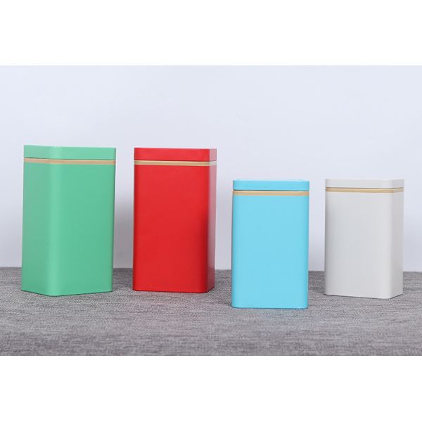 Мини коробки олова чая металла упаковывая подгонянную толщину 0.23mm