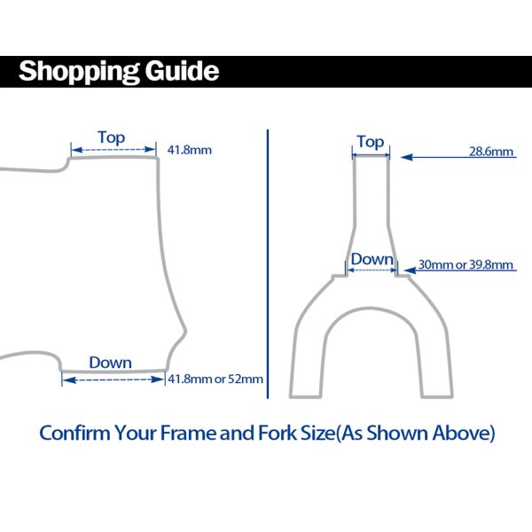 Шлемофон велосипеда горы нося прямую трубку головы подшипника конусности установил части цикла запасные
