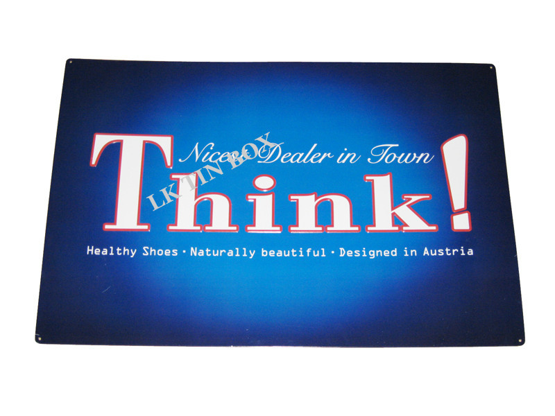 Rectangular Large Tin Ice Bucket Sign , Metal Drinks Bucket FDA SGS