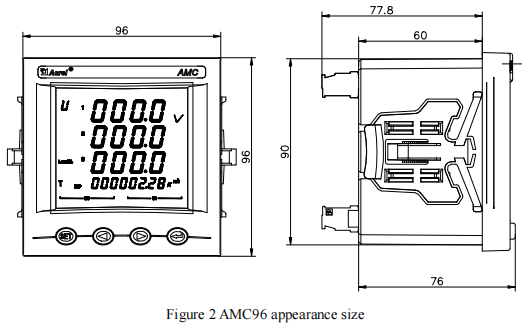 Acrel AMC96L-E4/KC электрические счетчики многоканальный счетчик мощности трансформатор мониторинга тока энергии