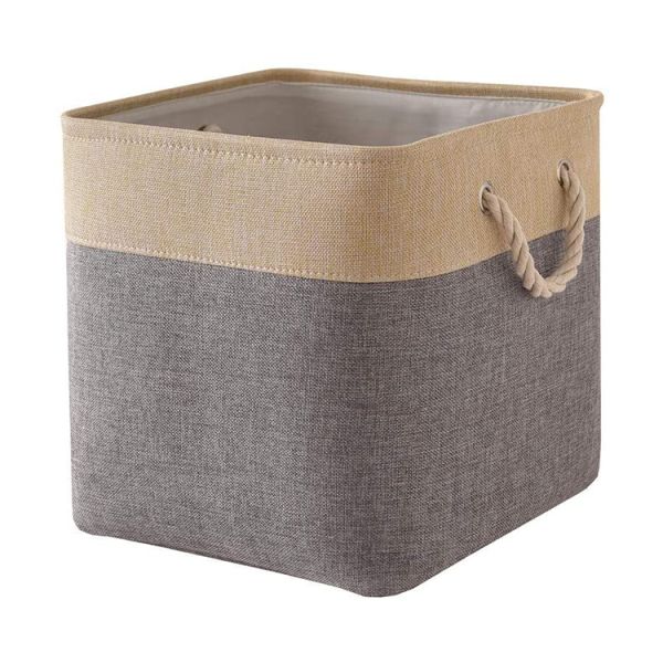 Customized Logo Acceptable Fabric Storage Basket for Clothes Storage and Organization