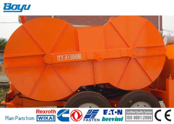Da máquina hidráulica do tensor do diesel 77kw 103hp tensão máxima 4x50 (2x100) KN