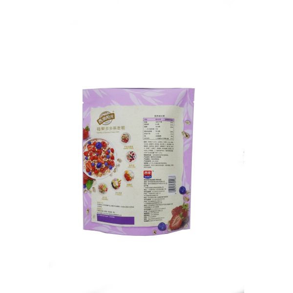 Safety Rack Up Pouch Packaging Oats With Dried Fruit / Vegetable Packaging Bag