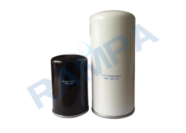 Glass Fiber Air Oil Separator 0.02 - 0.3 Micron 1625165725 Replacement ISO Certification