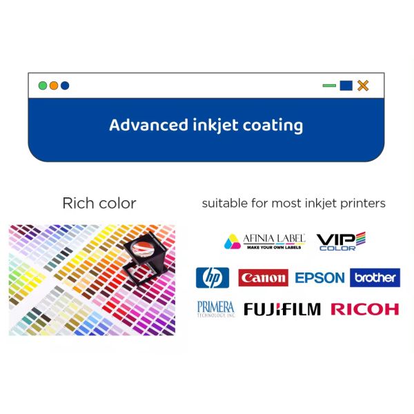 Vinyl Sticker Holographic Easy Adhesion Waterproof Inkjet Printable Die Cut Self-Adhesive Paper