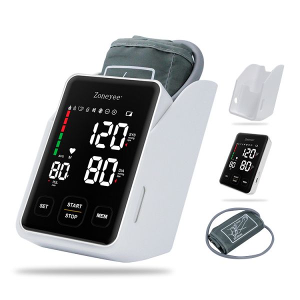 CE ISO Approved OEM Portable Automatic Electronic BP Machine Voice Broadcasting Digital Upper Arm Blood Pressure Monitor
