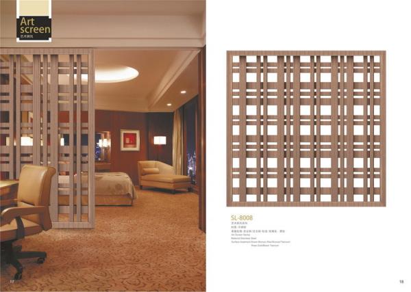 Project Qatar Laser Cutting Stainless Steel Decorative Interior Metal Wall Panels for Hotel Decor