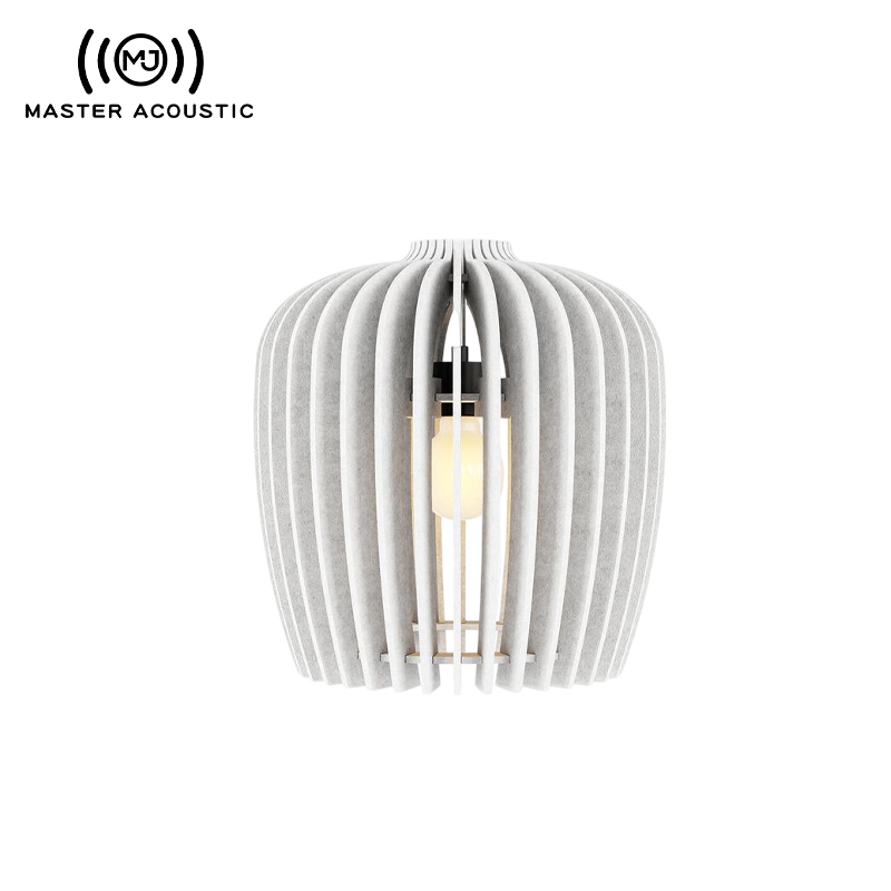 PET Sound Absorbing Ceiling Tiles Customized Polyester Lamp Shades