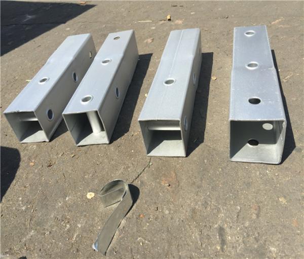 Gauge Perforated Square Tube Steel Fence Posts Q235 Material ASTM A1011 Grade 50