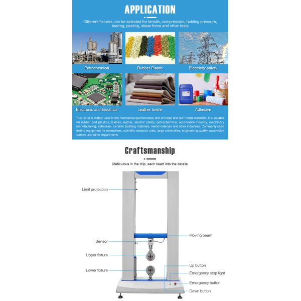 5-2000kg Sensor Digital Display Pulling Force Testing Equipment Pull  Tester Tensile Strength Testing Machine for Plastic Rubber