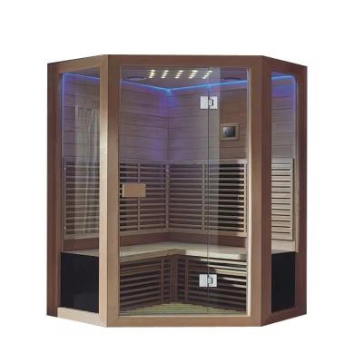 Wooden Soundproof Spa Sauna Steam Room Finnish Steam Room 1-6 People