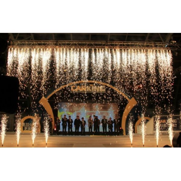 Máquina de faísca DMX512 original para controle sem fio de fogos de artifício de pó de titânio de 4,8 kg