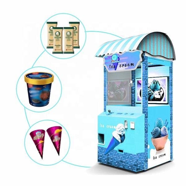 Hardware Material Refrigerated Vending Machine /  Ice Cream Claw Machine