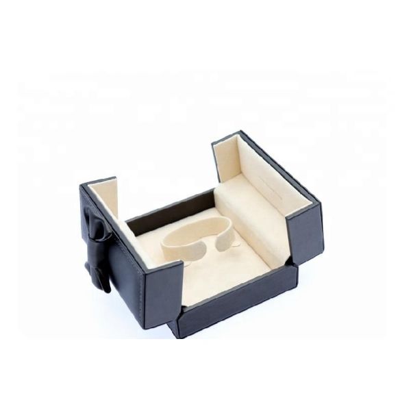 ROHS Leather Jewelry Packaging Boxes , Mirrored Jewellery Box For Travel
