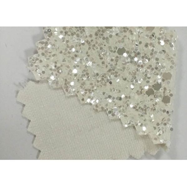 Diamond Chunky Glitter Sparkle Fabric , Decorative Glitter Wall Fabric