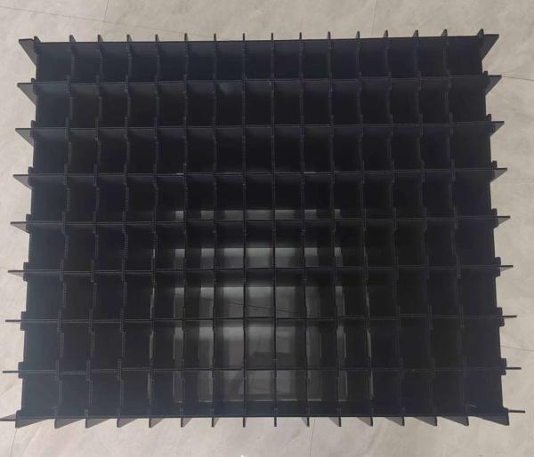 Anti Static Plastic Dividers Box Corrugated Multi Compartment Plastic Storage Boxes Rectangular