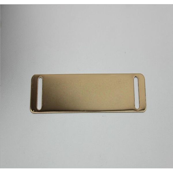 Shoes hardware accessories 80mm length gold iron metal buckle for shoelace