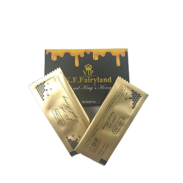 Gold Metallic Aluminum Foil Bag , Protein Powder Aluminum Foil Mylar OPP/VMPET/CPP