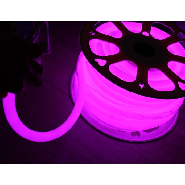 16 мм 360 градусов круглый розовый фестиваль освещения светодиодные неоновые флекс лампы 220V 120 SMD2835