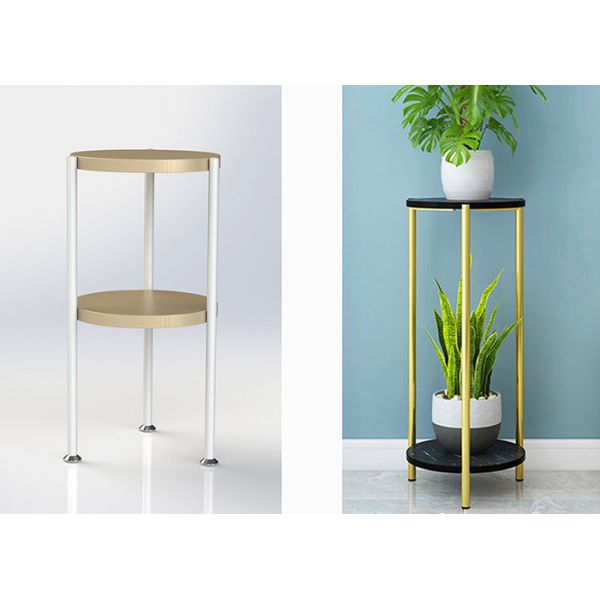 Le rond enterre le type de plancher de support d'affichage de maison de bambou