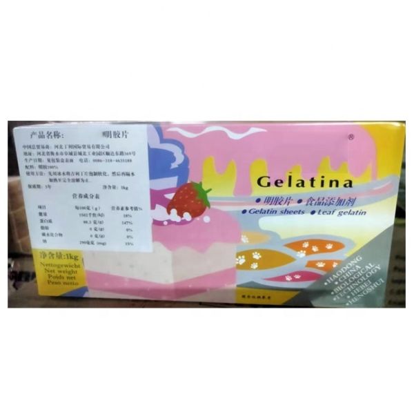 Wholesale Cheap Cake Sugar Bulk Organic High Bloom Halal Animal Gelatin Sheets Bovine Food Grade Edible Gelatin
