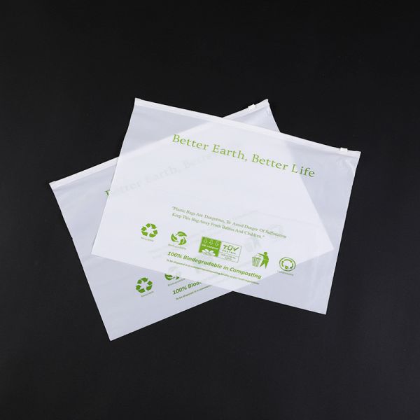 Transparent Compostable Ziplock Bags Biodegradable Plastic PEVA
