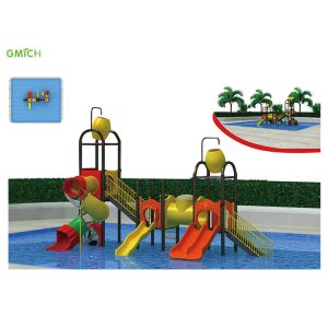 Colorful Waterslide Plastic Outdoor Water Playground For 3-15 Age Children