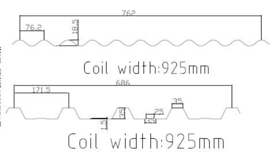 PLC Color Steel  IBR 0.3mm Roof Sheet Making Machine