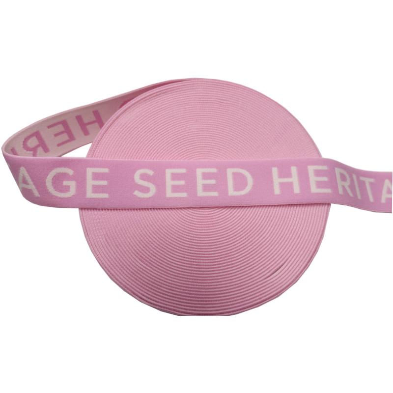 Alta tenacidad suave de 3 cm de ancho Jacquard elástico para textiles para el hogar