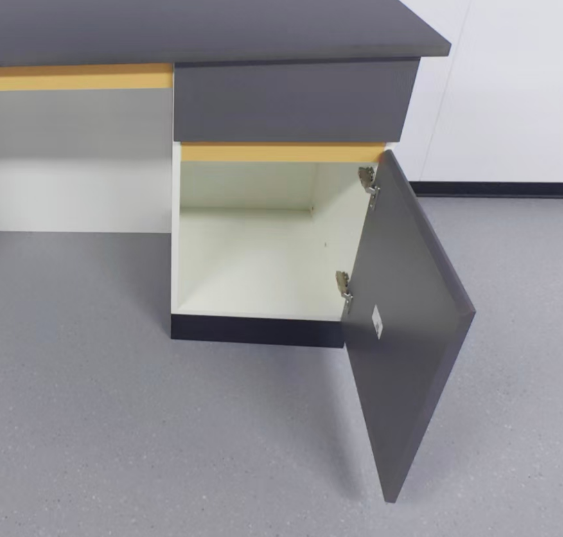 Steel Wood Modular Laboratory Benches C Frame Laboratory Island Table With Sink And Reagent Rack