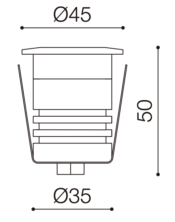 Recessed LED Underground Lights IP67 In Ground Garden Lights Stainless Steel DC12V 1W 3W