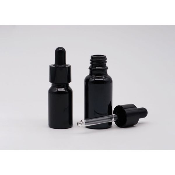 Плоская бутылка 50ml капельницы бутылки эфирного масла плеча пустая стеклянная белая косметическая