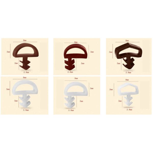 Wooden Door Tpe Slot Sealing Strips High Quality Slot Seal Pvc Anti-collision Rubber Sealing Strip