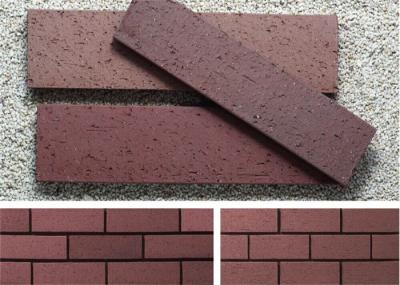 Tapume artificial vermelho do tijolo, de grande resistência exterior da fachada do tijolo