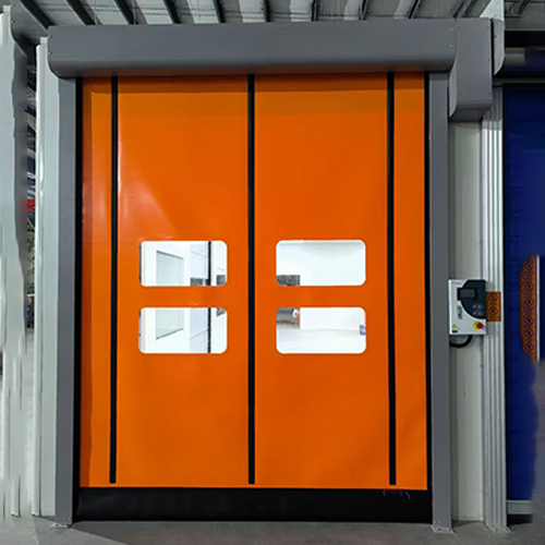 1.2–2.0 Mm Door Curtain Optional Viewing Window High Speed Zipper Door For Loading & Unloading Buffer Area