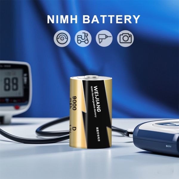 OEM NiMH D размер аккумулятор большой 9000mah аккумулятор двойной