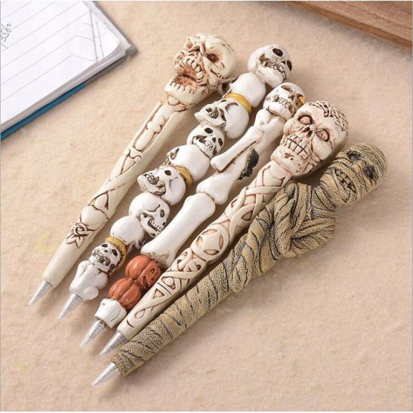 Halloween Theme Skull ballpoint pen Ghost ball point pen Resin ball pen