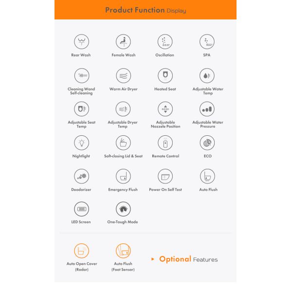 Туалет роскошного биде Wc датчика Bathroom электрического автоматического полного умный умный