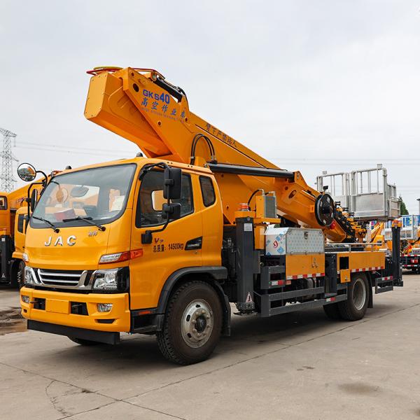 cheap price Jianghuai 40m aerial work vehicle  telescopic boom  Aerial work lifting equipment with basket