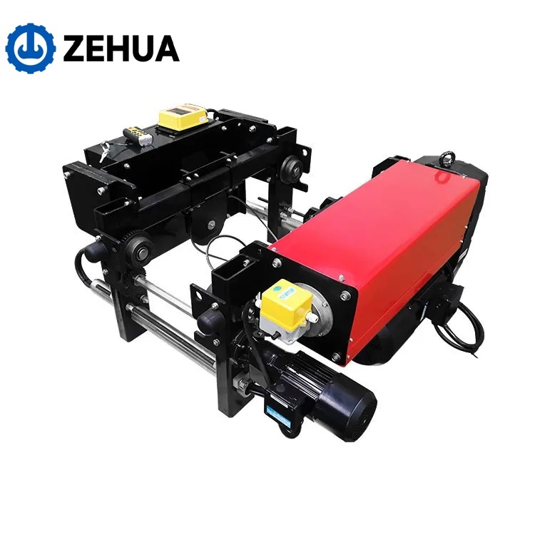 Low Headroom Electric Hoist with Traveling Trolley 5 Ton European Design Electric Wire Rope Hoist
