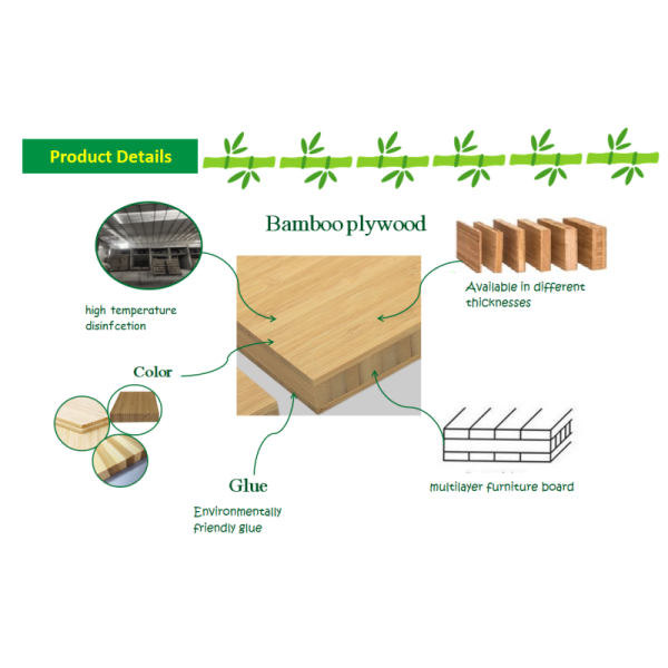 Vertical Construction Natural Bamboo Material for Furniture and Holiday Occasion