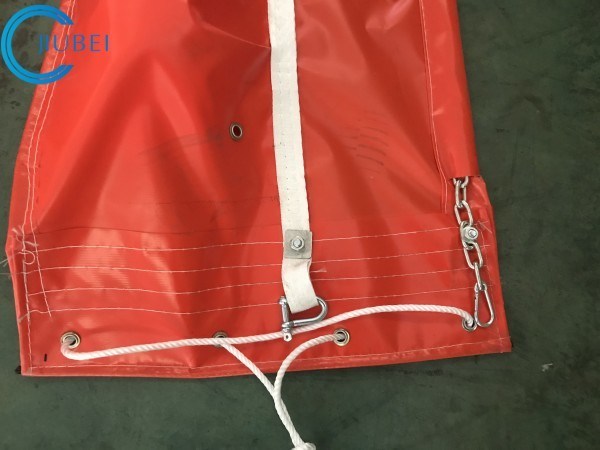 Orange PVC and Rubber Solid Float Oil Containment Boom for Marine Oil Spill Response