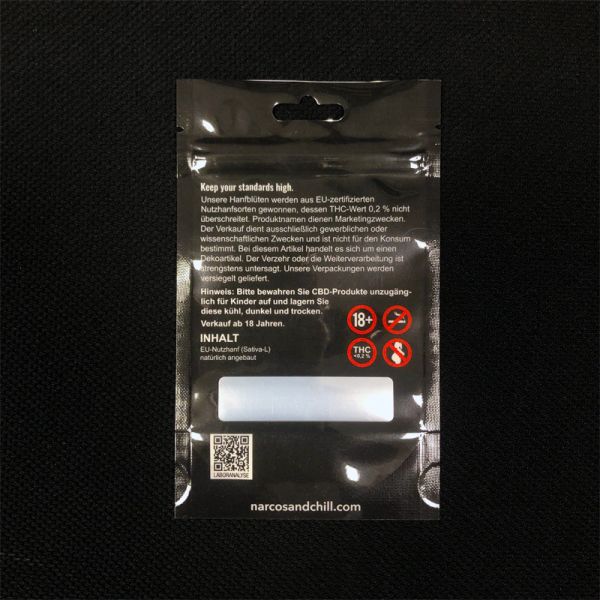 Mylar Weed Packaging Bag Ziplock Plastic With Aluminum Foil