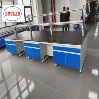 Safety Steel Chemistry Lab Workbench	Laboratory Casework Malaysia With Phenolic Resin Worktop