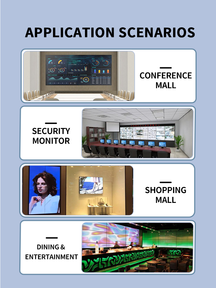 Universal 4K60 Video Wall Controller with 1x4 HDMI Distribution and Remote Control for Multi-Display Tiling